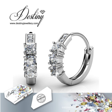 Destiny Jewellerycrystal From Swarovski 925 Sliver Journey Ring Earrings